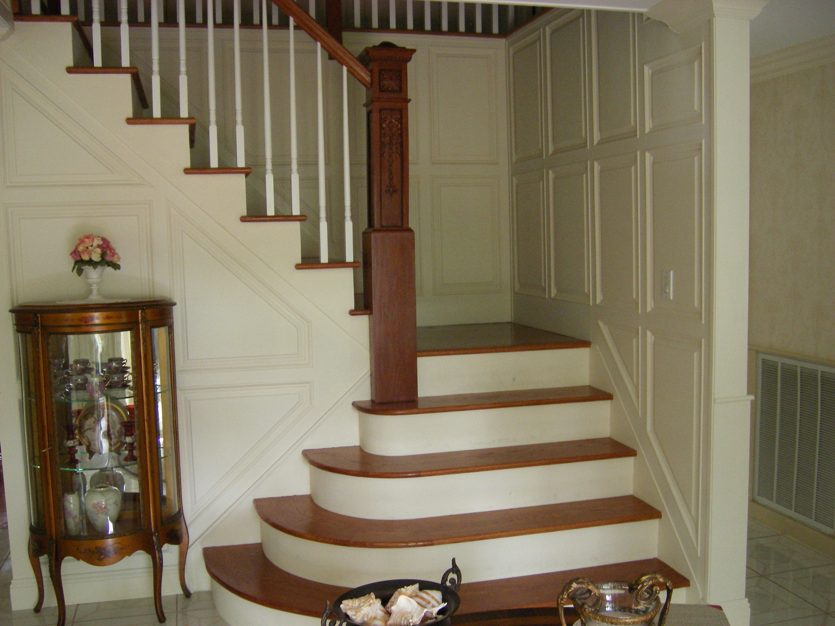 foyer stairwell and upstairs landing