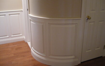 curved wainscotting
