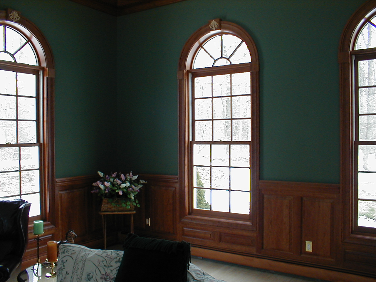 curved molding and wood trim